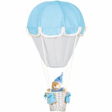  Lampe montgolfière turquoise et gris perle  par Domiva