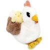 Peluche Poule maman et bébé Les Ptipotos Blanc (32 cm) Les Déglingos Produit 4