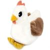Peluche Poule maman et bébé Les Ptipotos Blanc (32 cm) Les Déglingos Produit 5