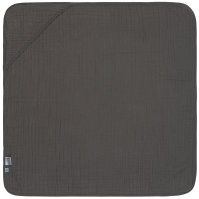 Cape de bain en mousseline gris anthracite (0-2 ans) Lässig