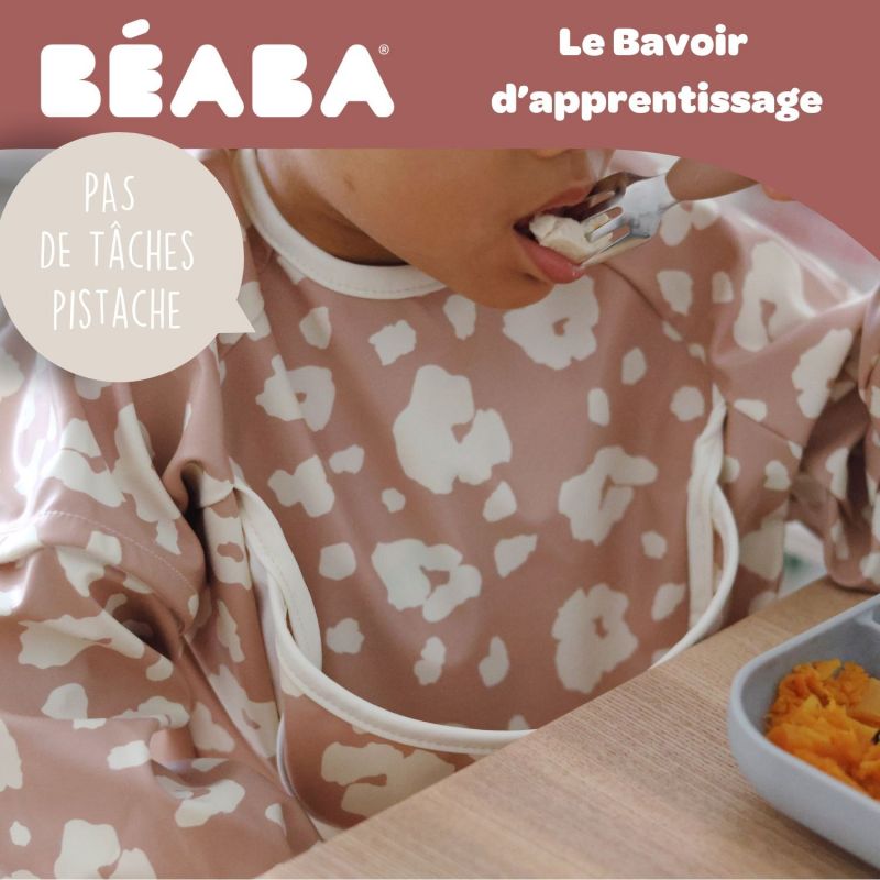 Bavoir à manches évolutif et 2 en 1 Savannah bloom Béaba Ambiance 8