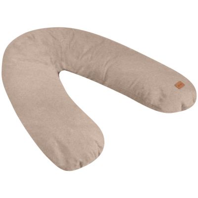 Coussin de grossesse et allaitement Big Flopsy Jersey de coton Argile chiné