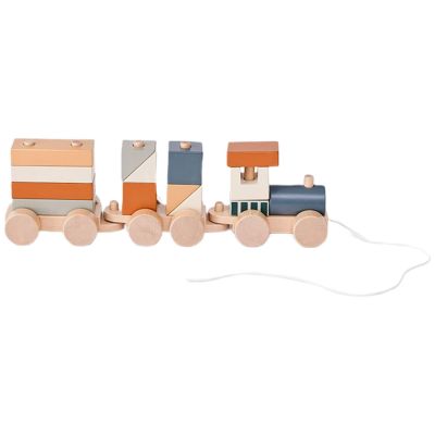 Train d'activités Blocs marron Kid's Concept