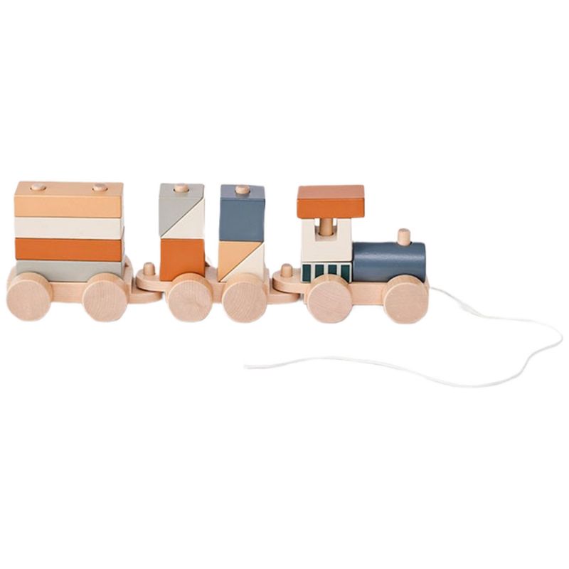 Train d'activités Blocs marron Kid's Concept Produit 1