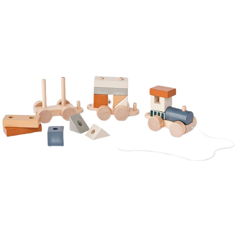 Train d'activités Blocs marron Kid's Concept Produit 3