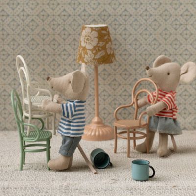 Chaise vintage Souris Menthe