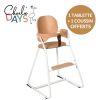 Pack 1 chaise Tibu White + 1 baby set + 1 tablette + 1 coussin Farrow - Charlie Crane