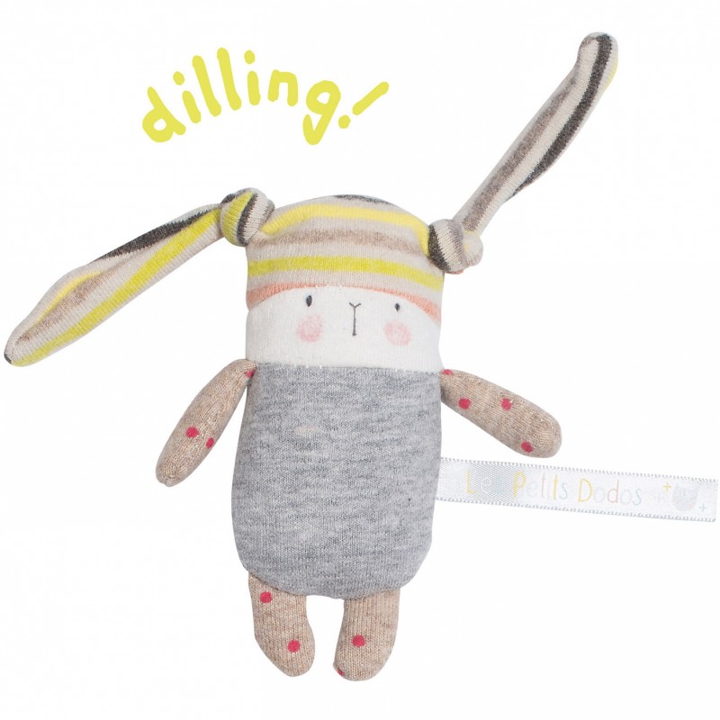 Hochet petit lapin Nin-Nin Les Petits Dodos Moulin Roty