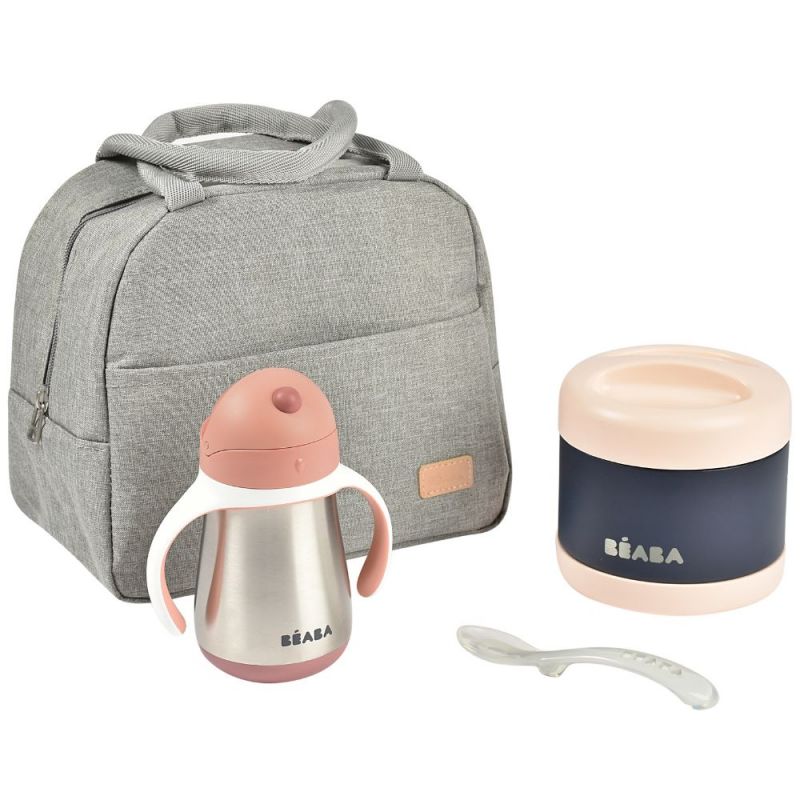 Set repas On-the-go Old pink (4 pièces) Béaba