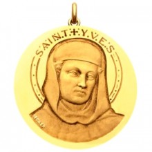 Médaille Saint Yves (or jaune 750°)  par Becker