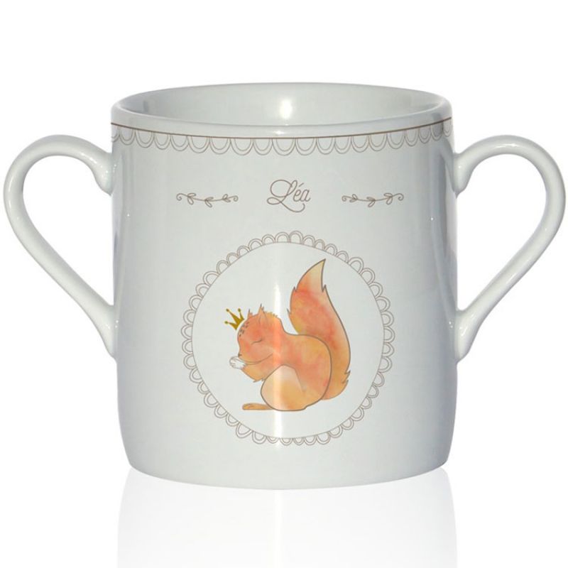 Tasse en porcelaine Ecureuil (personnalisable) Gaëlle Duval