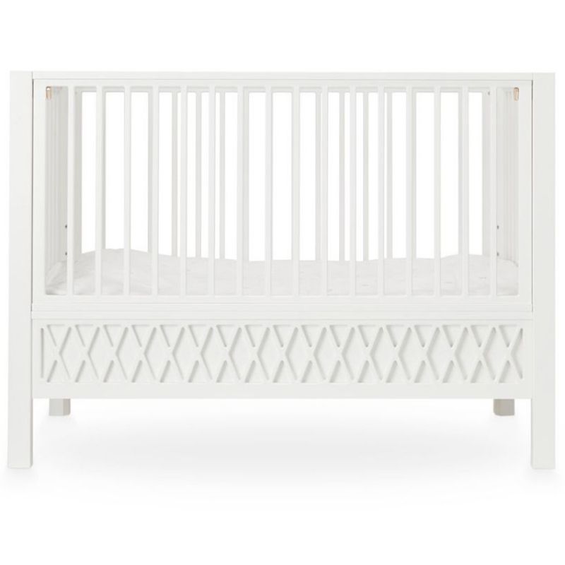 Lit bébé à barreaux Harlequin blanc (60 x 120 cm) Cam Cam Copenhagen