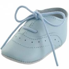 Chaussons bébé cuir Dida bleu clair (0-6 mois)  par Mon petit chausson