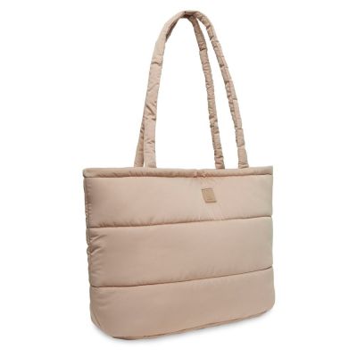 Sac à Langer Gaufré Jollein Lily - Café Laiteux - 42x30x15 Cm - Imperméable, Bandoulière Réglable - Organisation Optimale