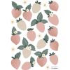 Planche de stickers A3 fraises Strawberries - Lilipinso