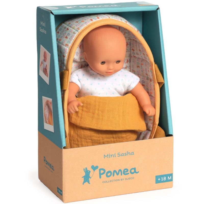 Couffin avec poupée mini Sasha Djeco Packaging 5