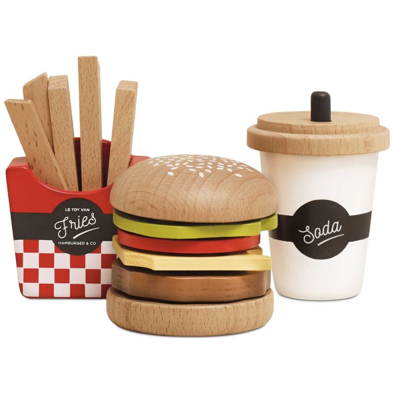 Hamburger frites et soda en bois FSC Le Toy Van Produit 1