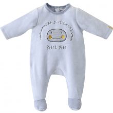 Pyjama Dors bien Petit Yeti ciel (3 mois)  par Sucre d'orge