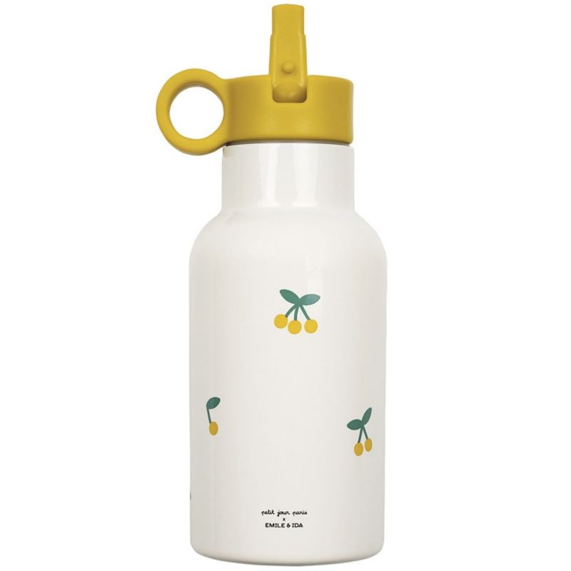 Mini gourde isotherme cerise Emile et Ida (350 ml) Petit Jour Paris Produit 1