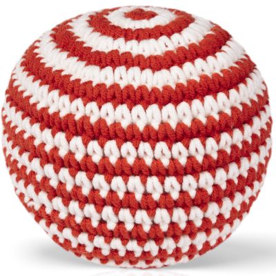 Balle tricotée rouge (11 cm) Just Dutch