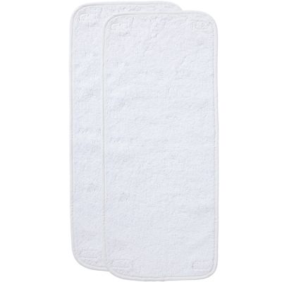 Lot de 2 serviettes de matelas à langer Luxe blanc