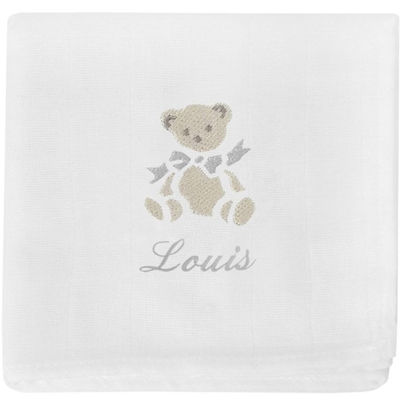 Lange ours gris personnalisable (70 x 70 cm) ANVIE Produit 1