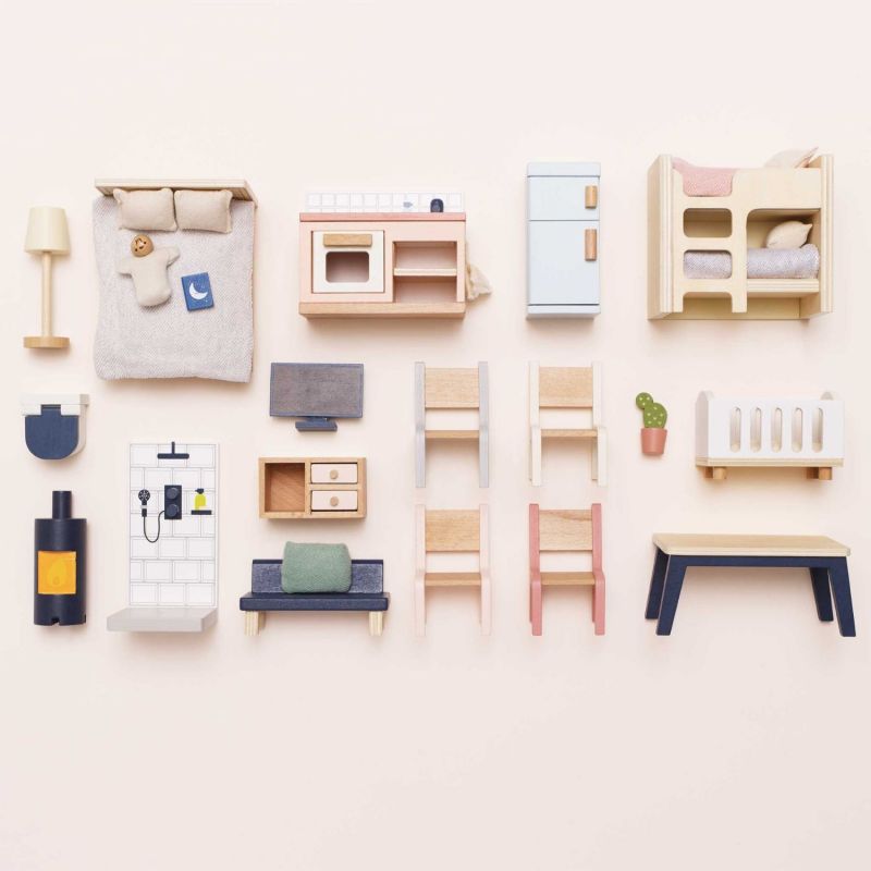 Ensemble de meubles pour maison de poupée en bois FSC (35 pièces) Le Toy Van Ambiance 3