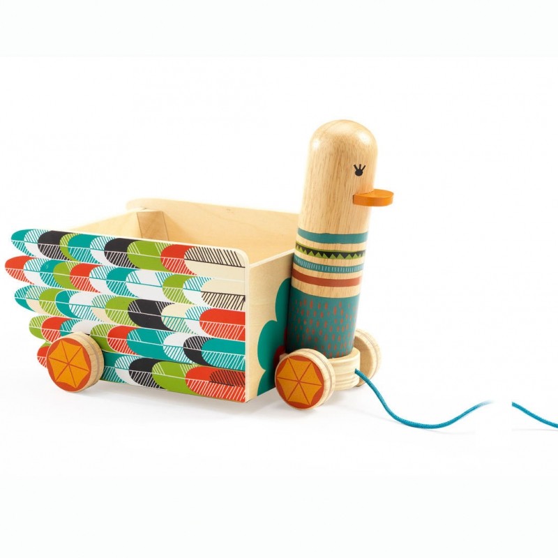 Jouet à tirer canard Leni Djeco