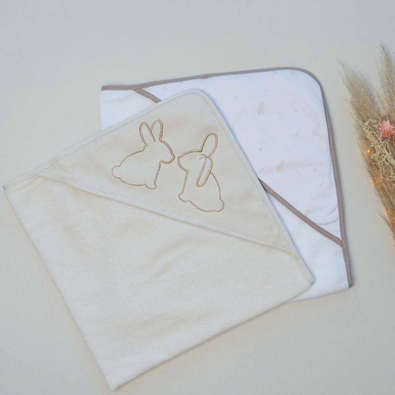 Lot de 2 capes de bain Lapin (70 x 70 cm) Trois Kilos Sept Produit 8