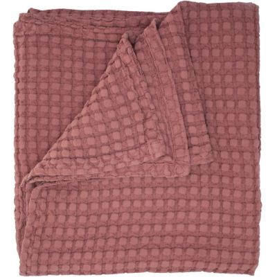 couverture en coton bio paros bois de rose (75 x 100 cm)