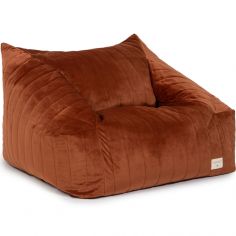 Fauteuil enfant en éco-velours Chelsea Wild Brown (72 x 75 cm) - Nobodinoz