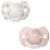 Variation Rose, gris du produit Lot de 2 sucettes symétriques SX PRO 0/6mois Walk In The park rose de la marque Suavinex