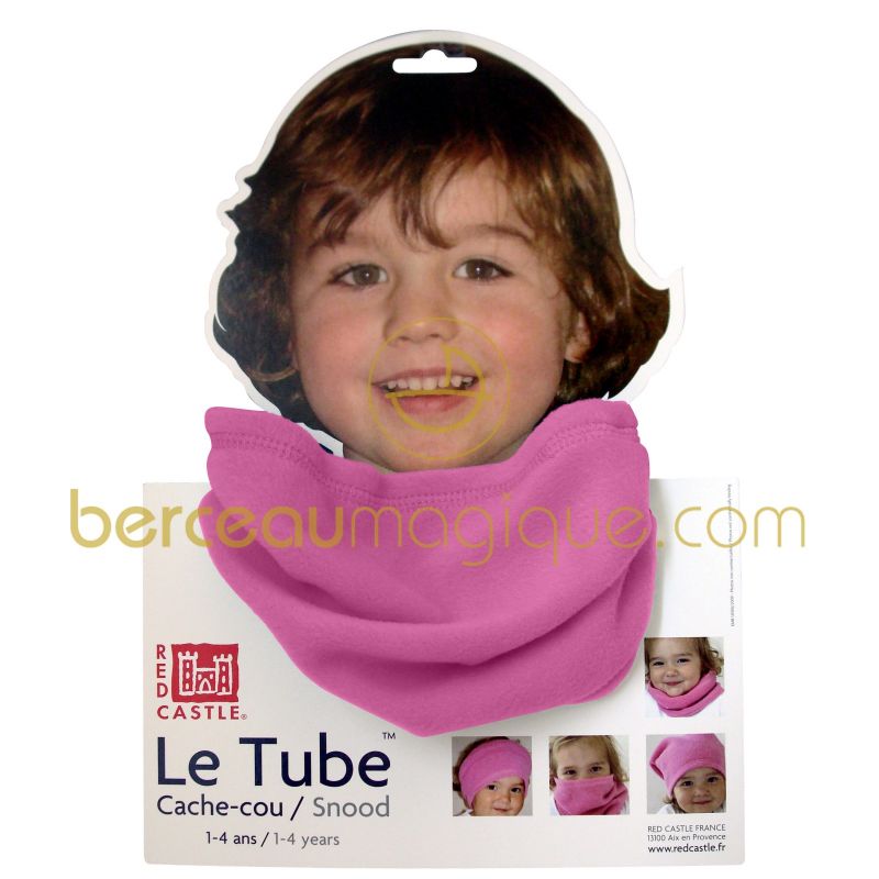 Cache-cou Tube framboise Red Castle