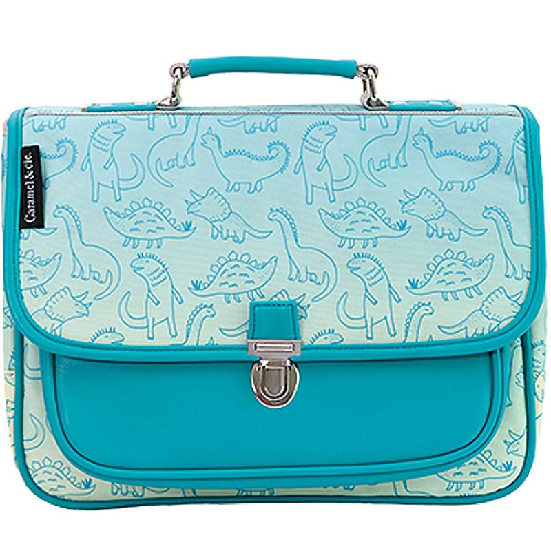 Cartable maternelle Dinosaure turquoise Caramel & Cie