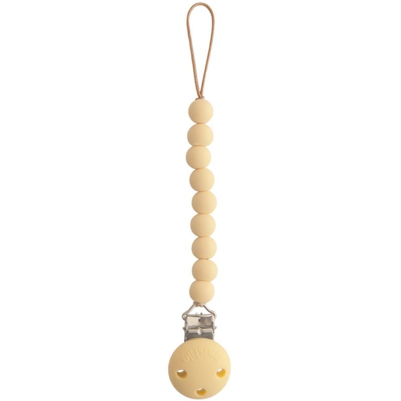 Attache sucette Hera Pale Yellow Mushie Produit 1