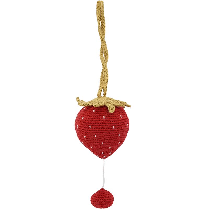 Peluche musicale fraise (29 cm) Patti Oslo