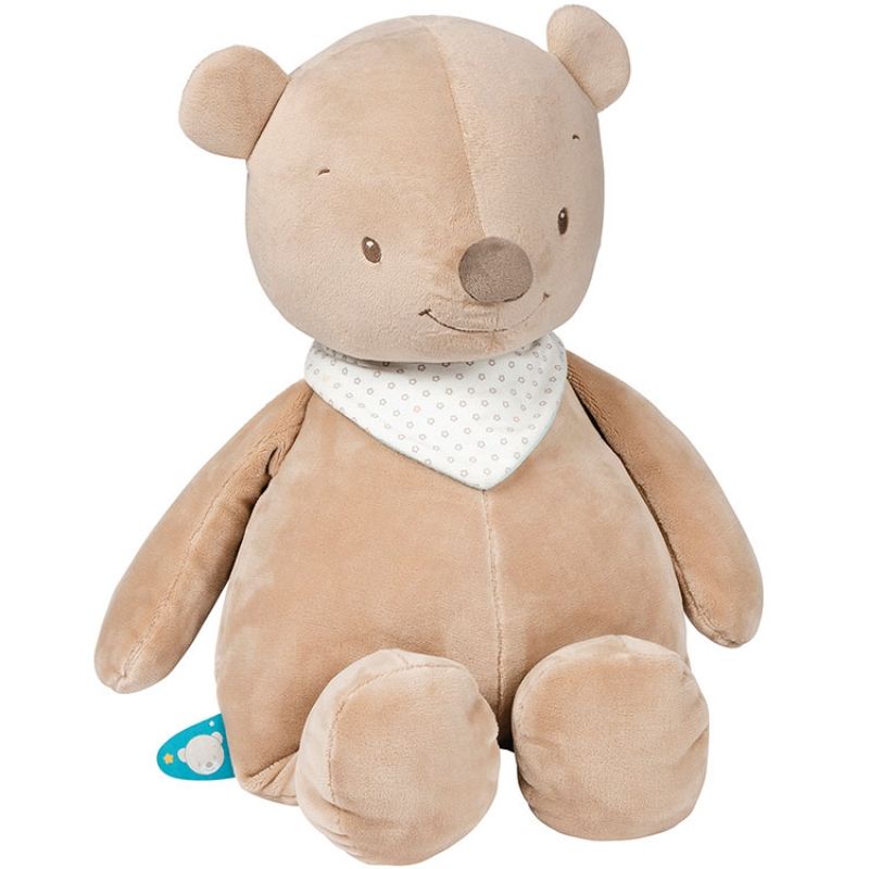 Peluche géante Basile l'ours (75 cm) Nattou