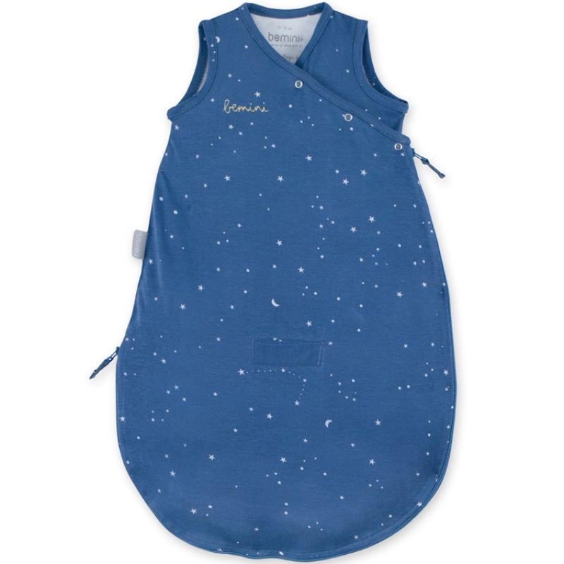Gigoteuse légère Stary bleu denim TOG 0,5 (60 cm) Bemini