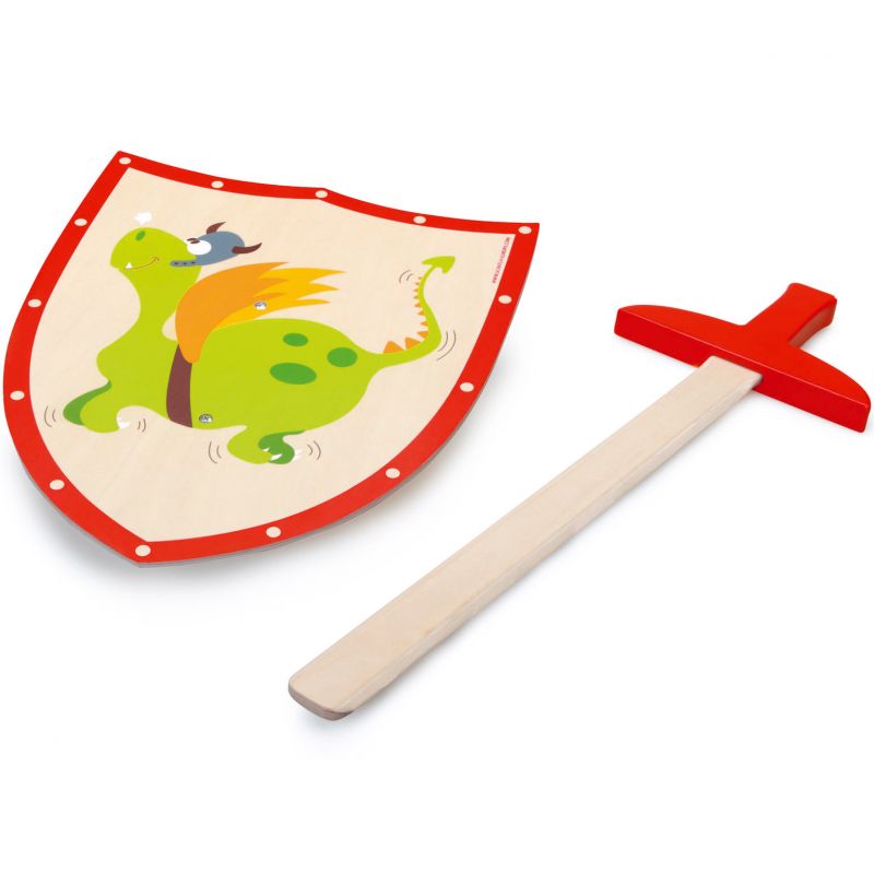 Epée et bouclier Dragon vert Scratch