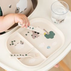 Set de 3 couverts Foodie Tiny farm Sable