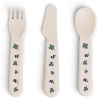 Set de 3 couverts Foodie Tiny farm Sable  par Done by Deer