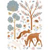 Planche de stickers A3 faon Woodland Animals - Lilipinso