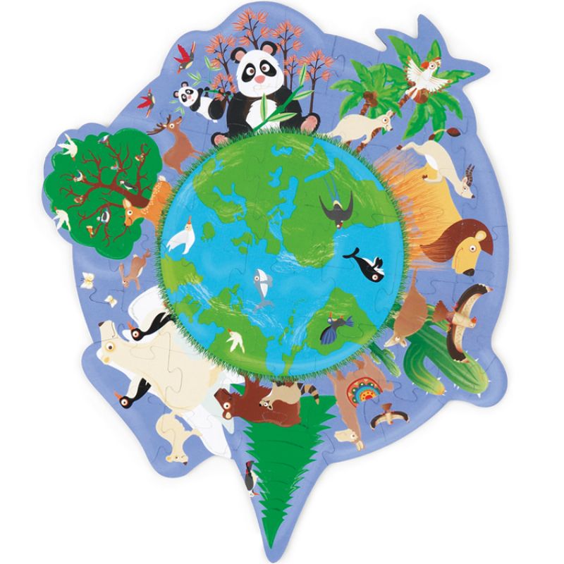Puzzle Monde (45 pièces) Scratch