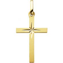 Pendentif Croix à l'étoile (or jaune 18 carats)  par Maison Augis