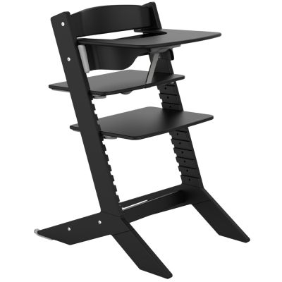 Chaise haute évolutive Nala Noire avec tablette