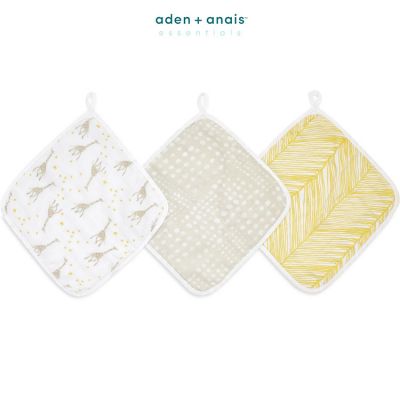 Lot de 3 débarbouillettes en coton Starry Star (30 x 30 cm) aden + anais