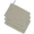Lot de 3 gants de toilette en mousseline de coton Cozy care Olive - Lässig