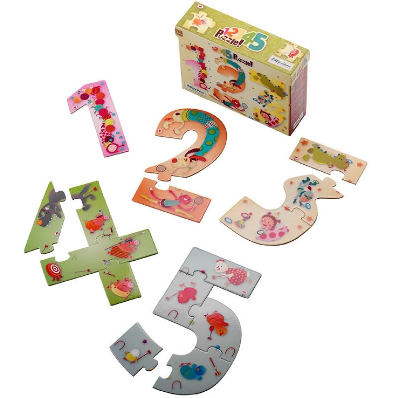 Puzzle des chiffres 1,2,3 (15 pièces) Lilliputiens