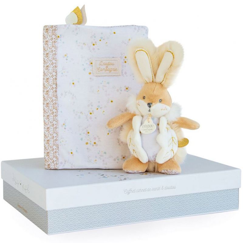 Coffret cadeau naissance blanc Lapin de sucre Doudou et Compagnie