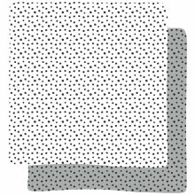Lot de 2 langes Happy Dots gris (70 x 70 cm)  par Done by Deer